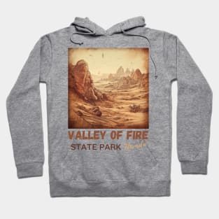 Valley Of Fire State Park Nature Lover Vintage Travel Adventure T-Shirt Hoodie